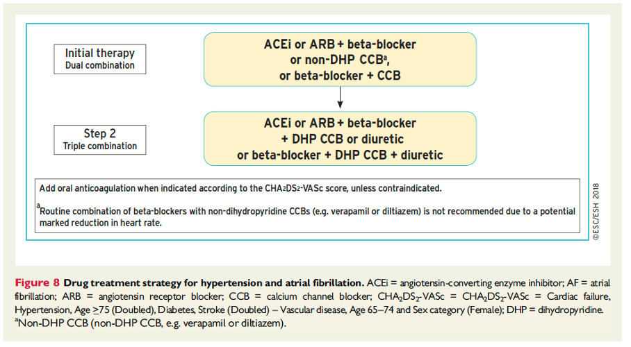 kombinationsbehandling vid hypertoni plus förmaksflimmer